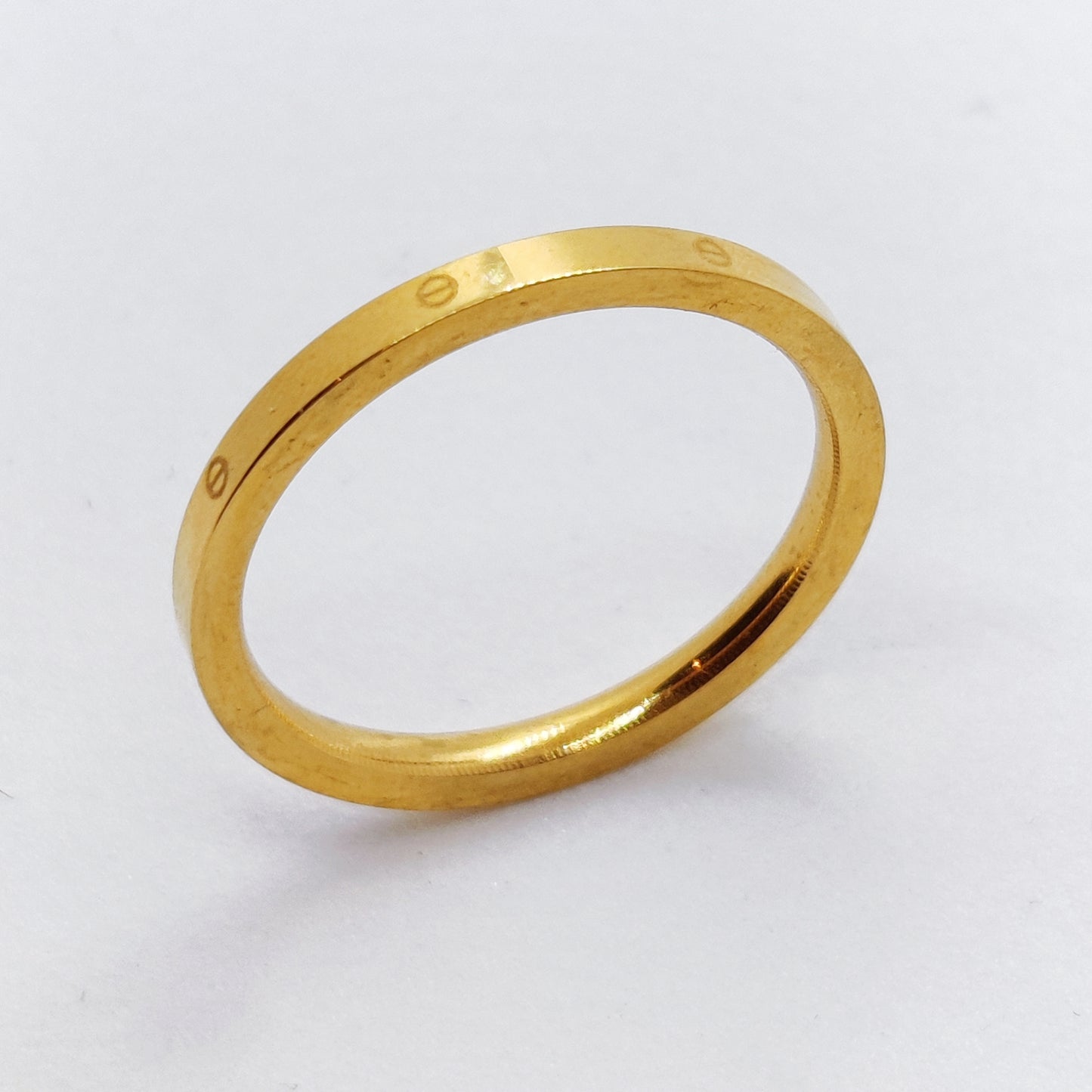 "Auger" 18K Gold Titanium Ring