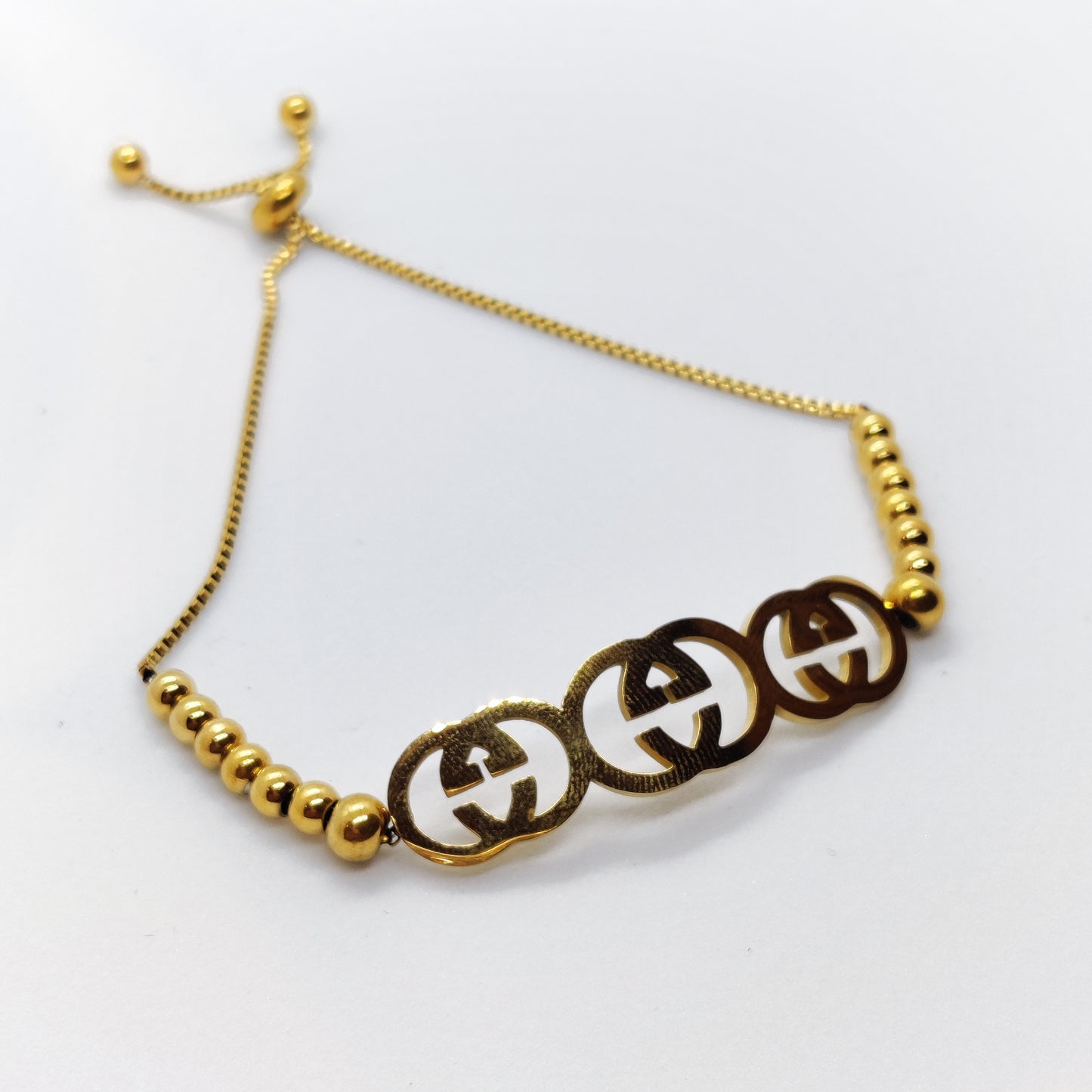 GG 18K Gold Adjustable Bracelet