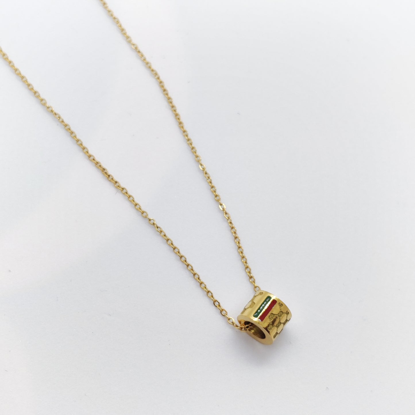 GG Cylinder 18K Gold Necklace