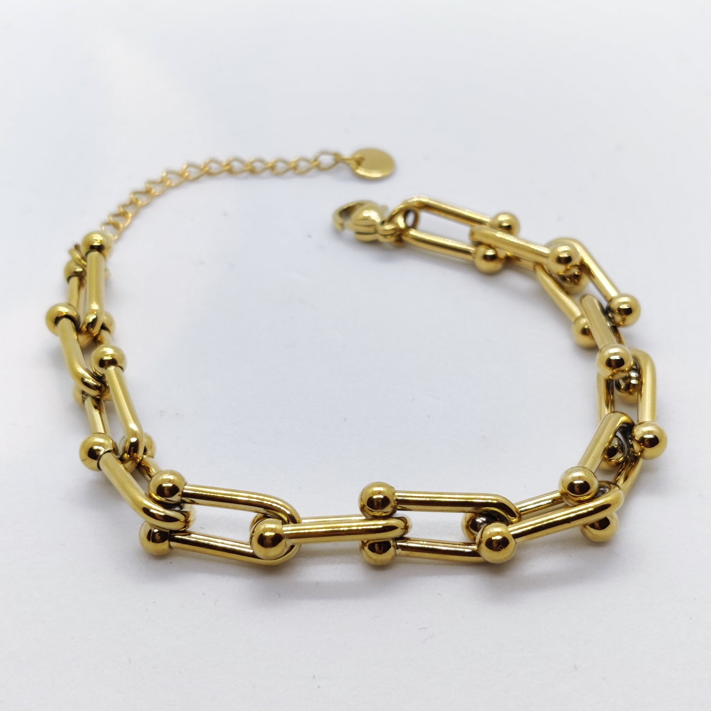 "The Stable" Chain Link 18K Gold Bracelet