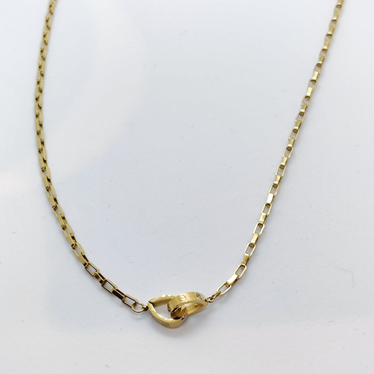 "Auger" Link Chain 18K Gold Necklace