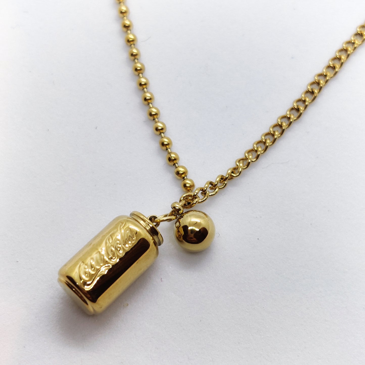 Cola Can 18k Gold Necklace