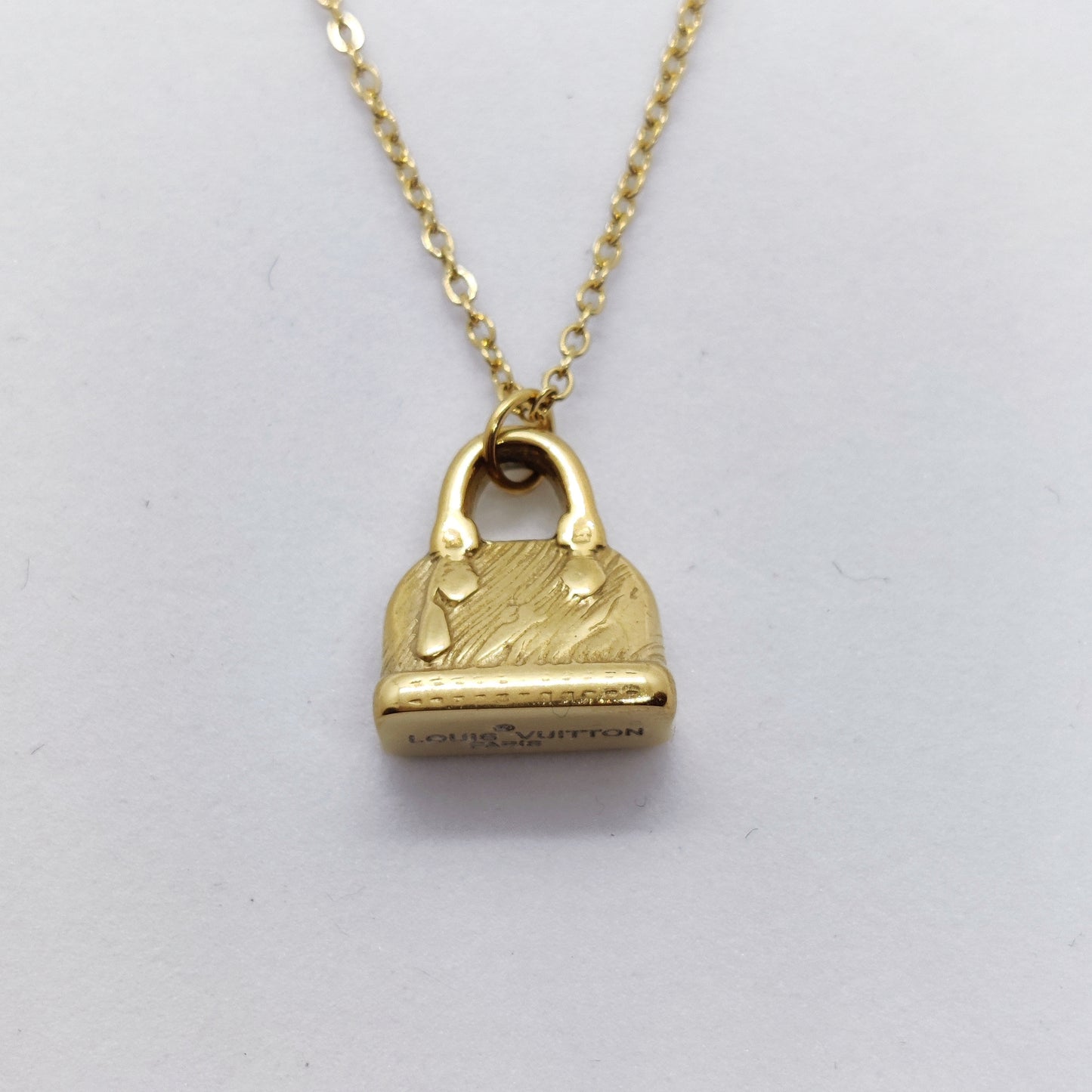 LV Bag 18K Gold Necklace