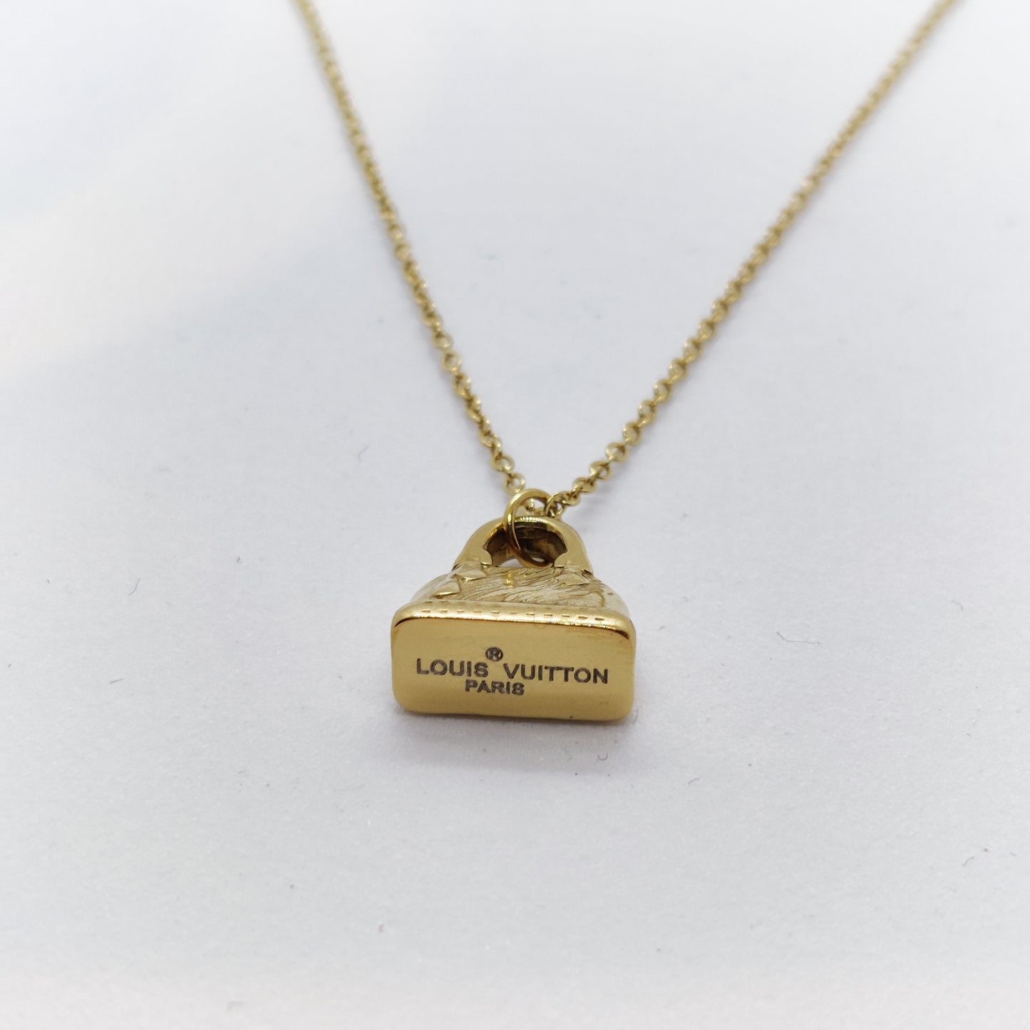 LV Bag 18K Gold Necklace