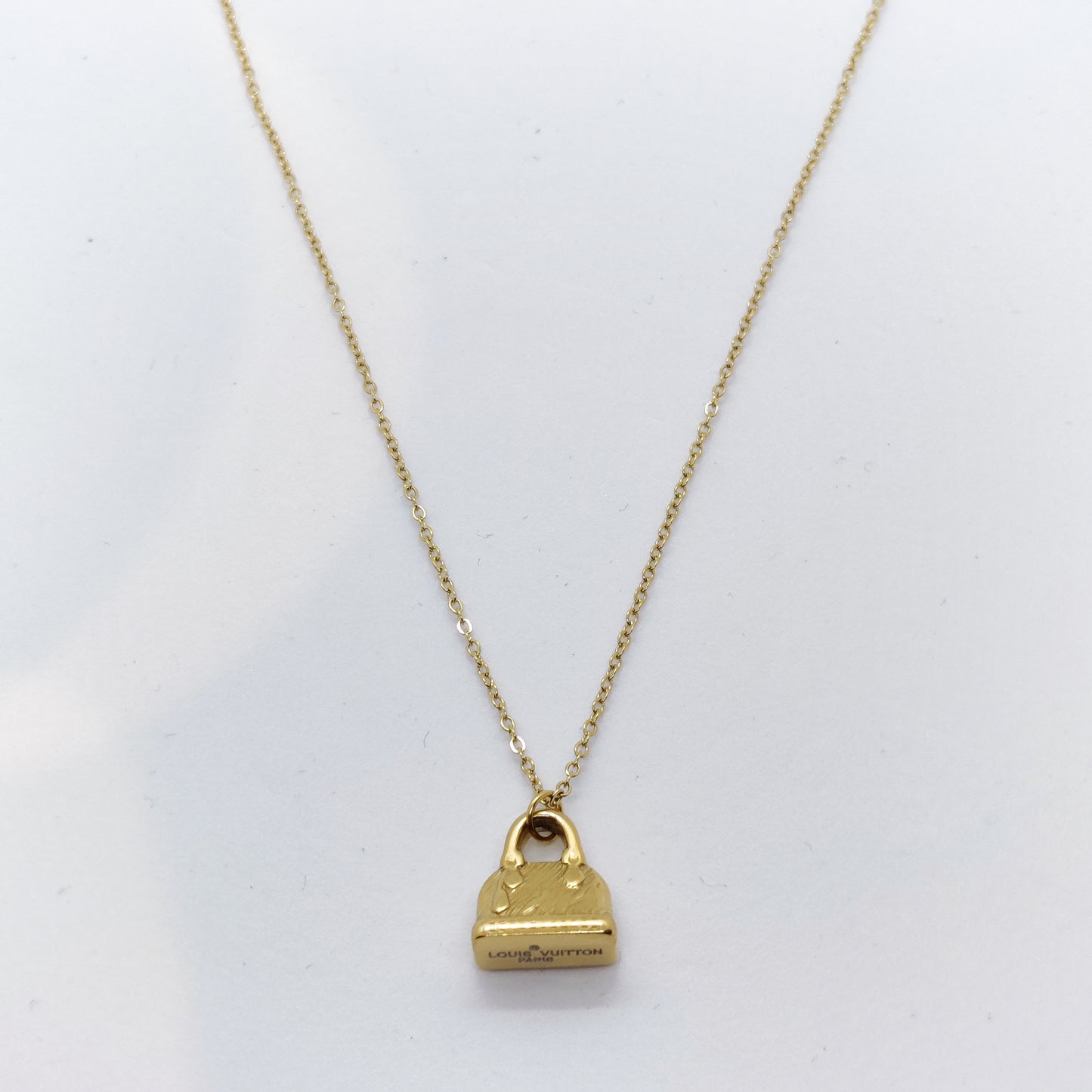 LV Bag 18K Gold Necklace