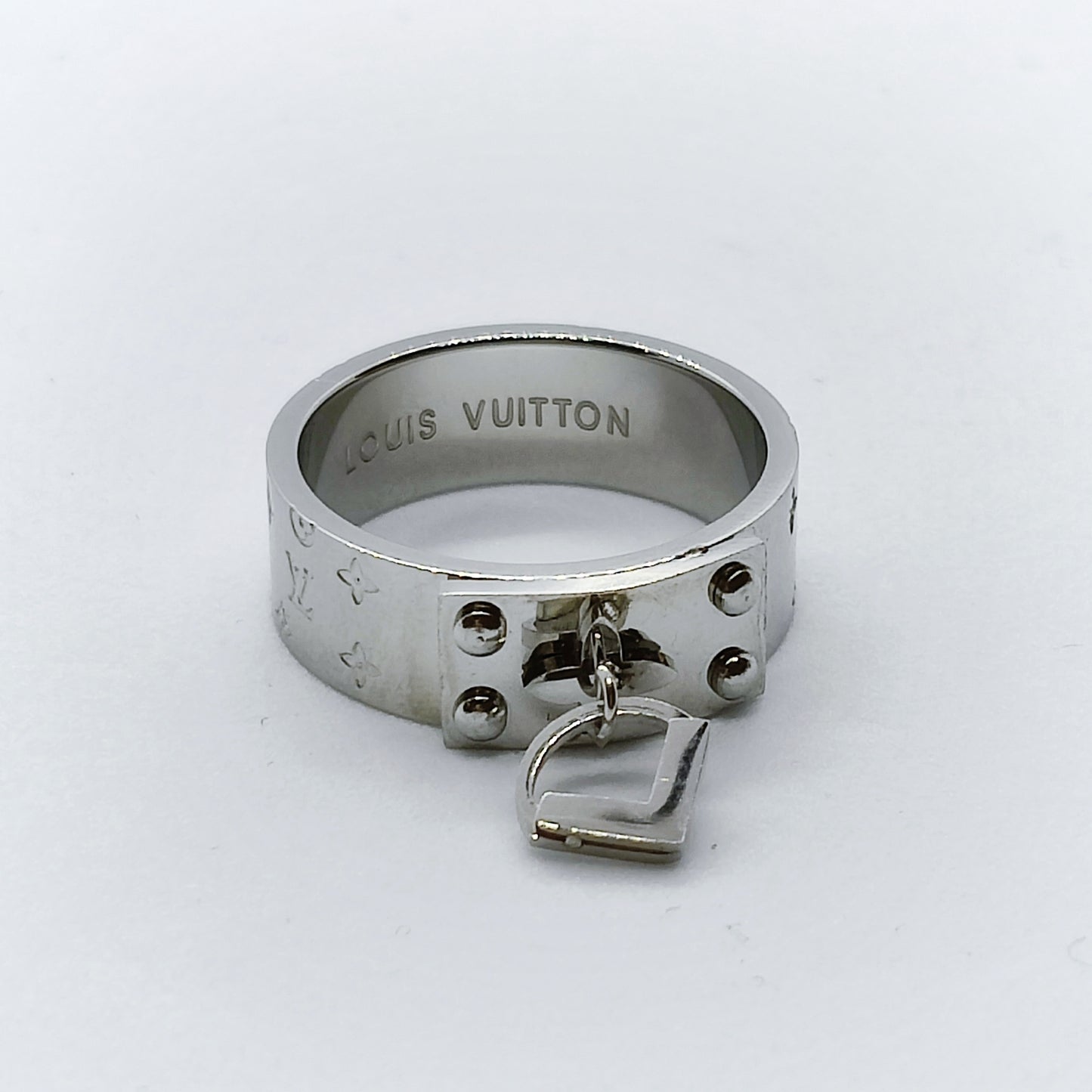 LV Silver Titanium Ring (Size 8)