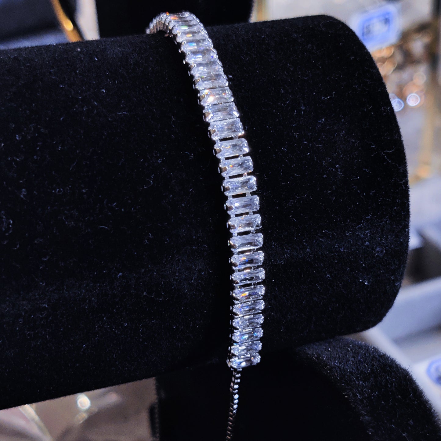 "Ice Please" Silver Tennis Bracelet