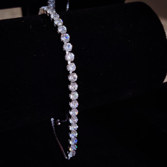 "Reign" Silver Tennis Bracelet