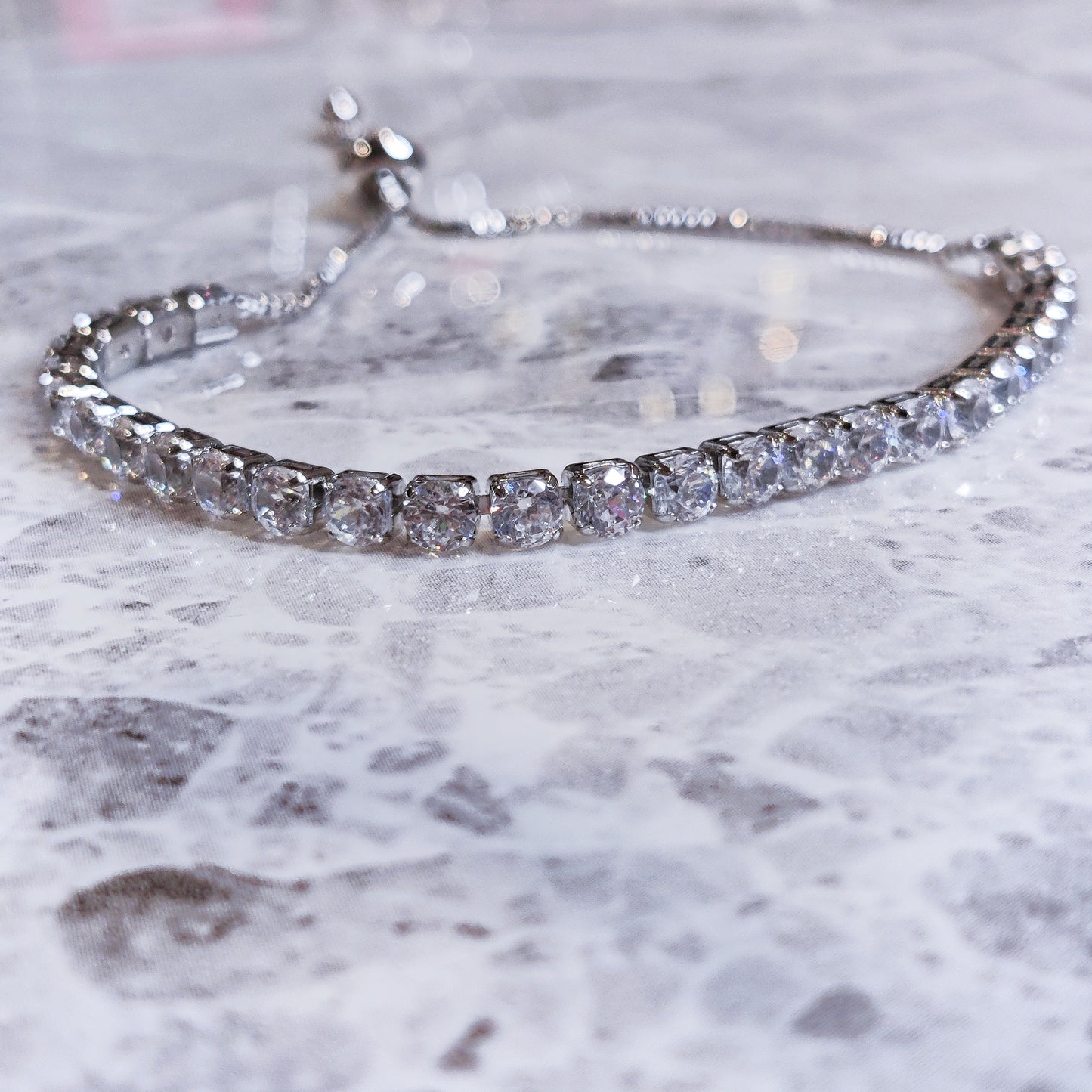 "Reign" Silver Tennis Bracelet