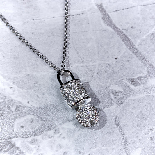 "Locked" Silver Necklace