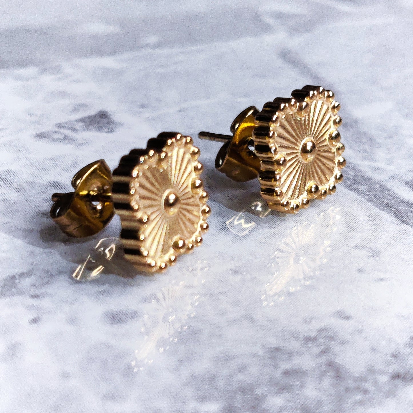 "Lucky" Clover 18K Gold Earrings