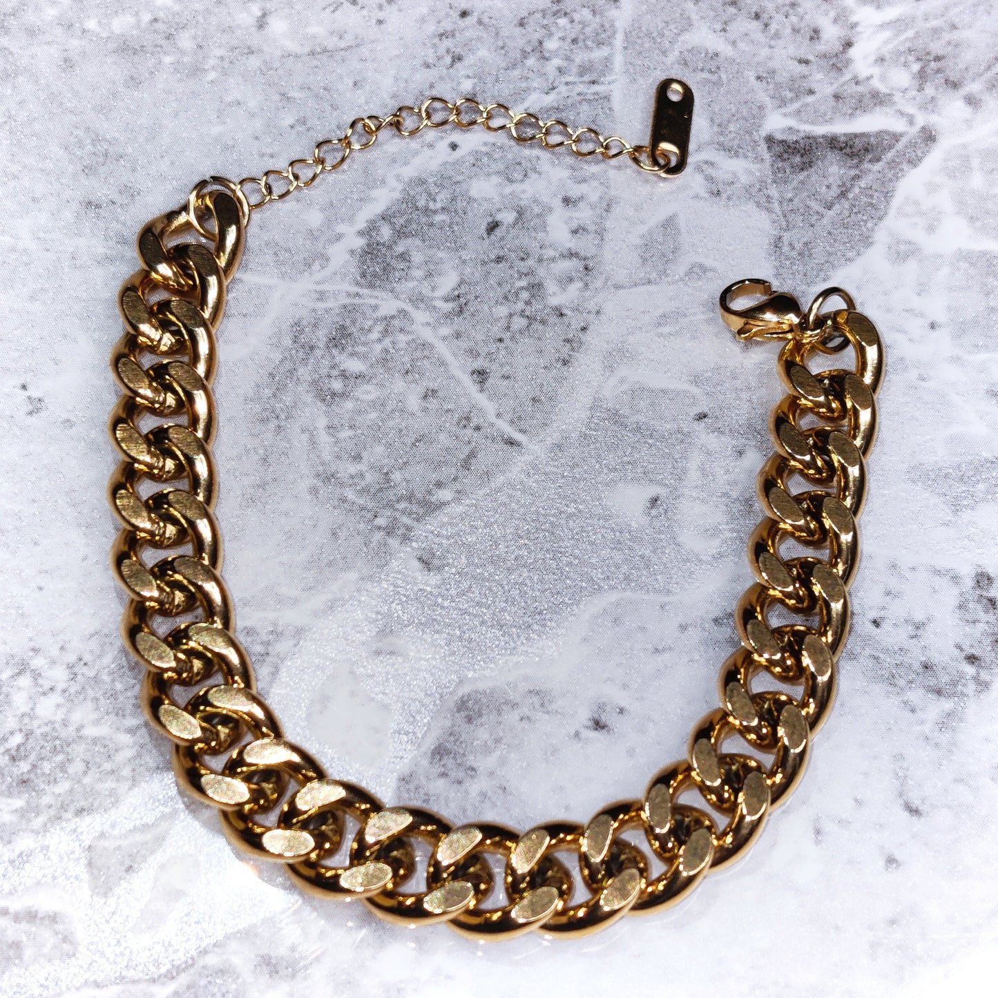 "Cuban Spirit" 18K Gold Chunky Chain Bracelet