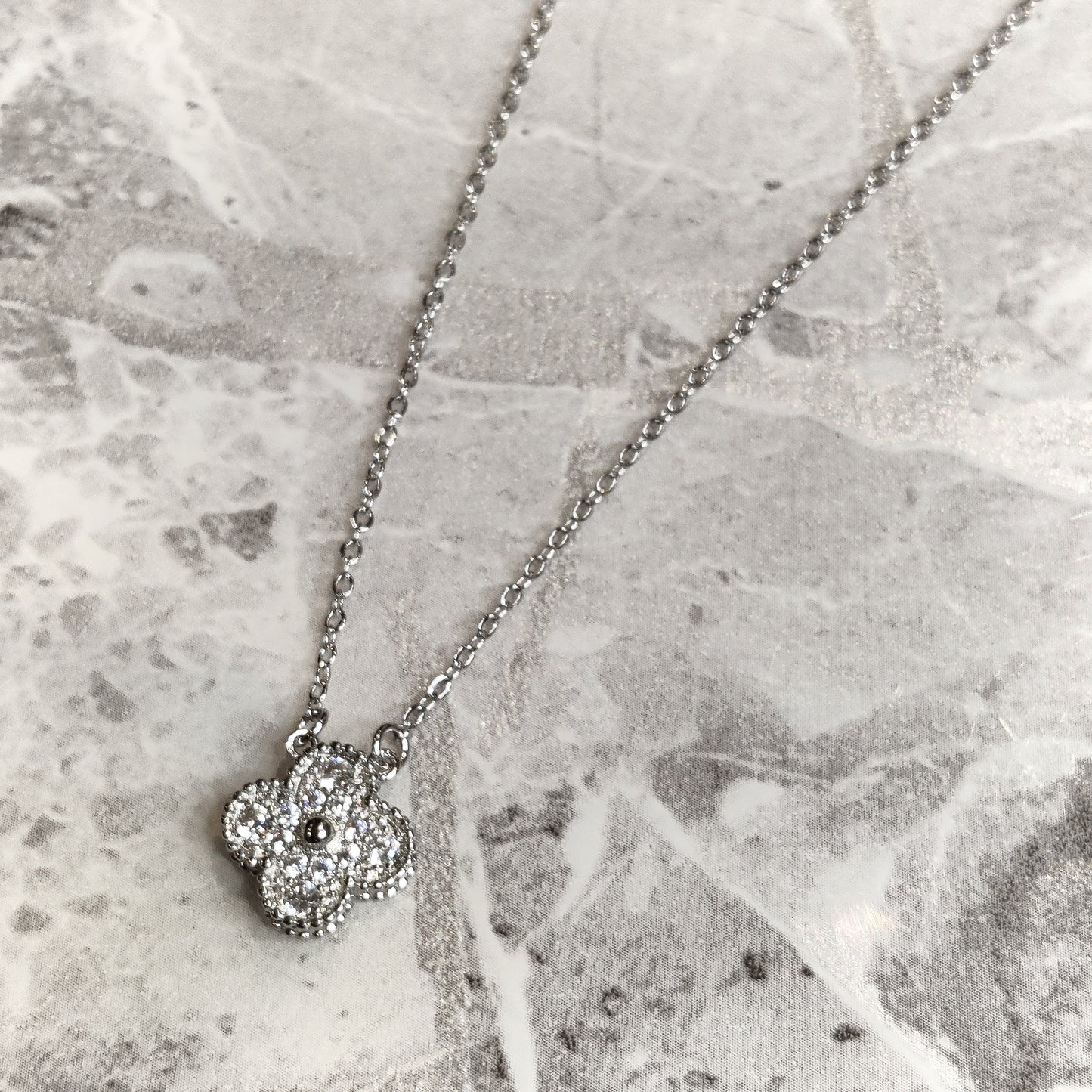 "Lucky" Silver Clover Necklace