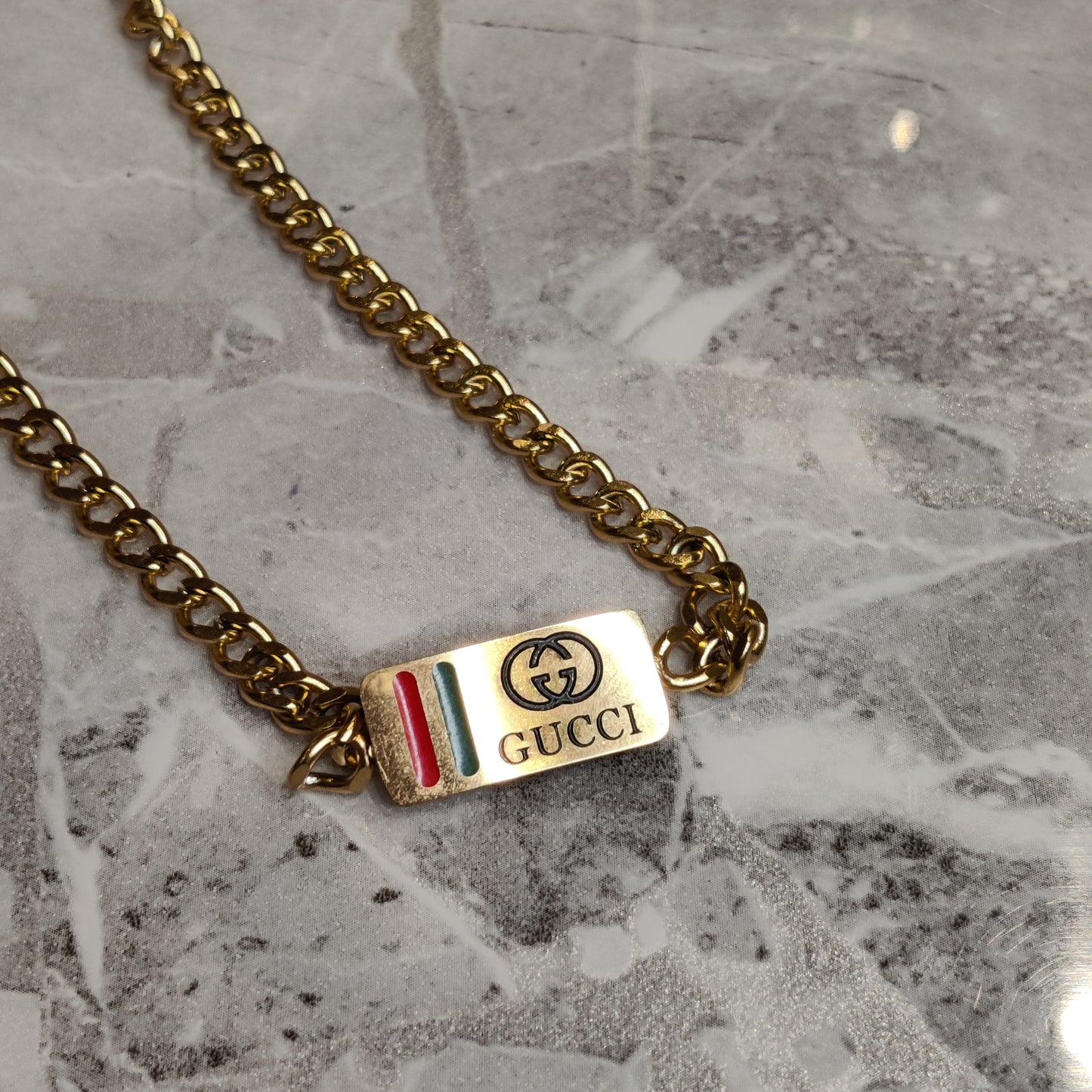 GG Cuban Chain 18K Gold Necklace