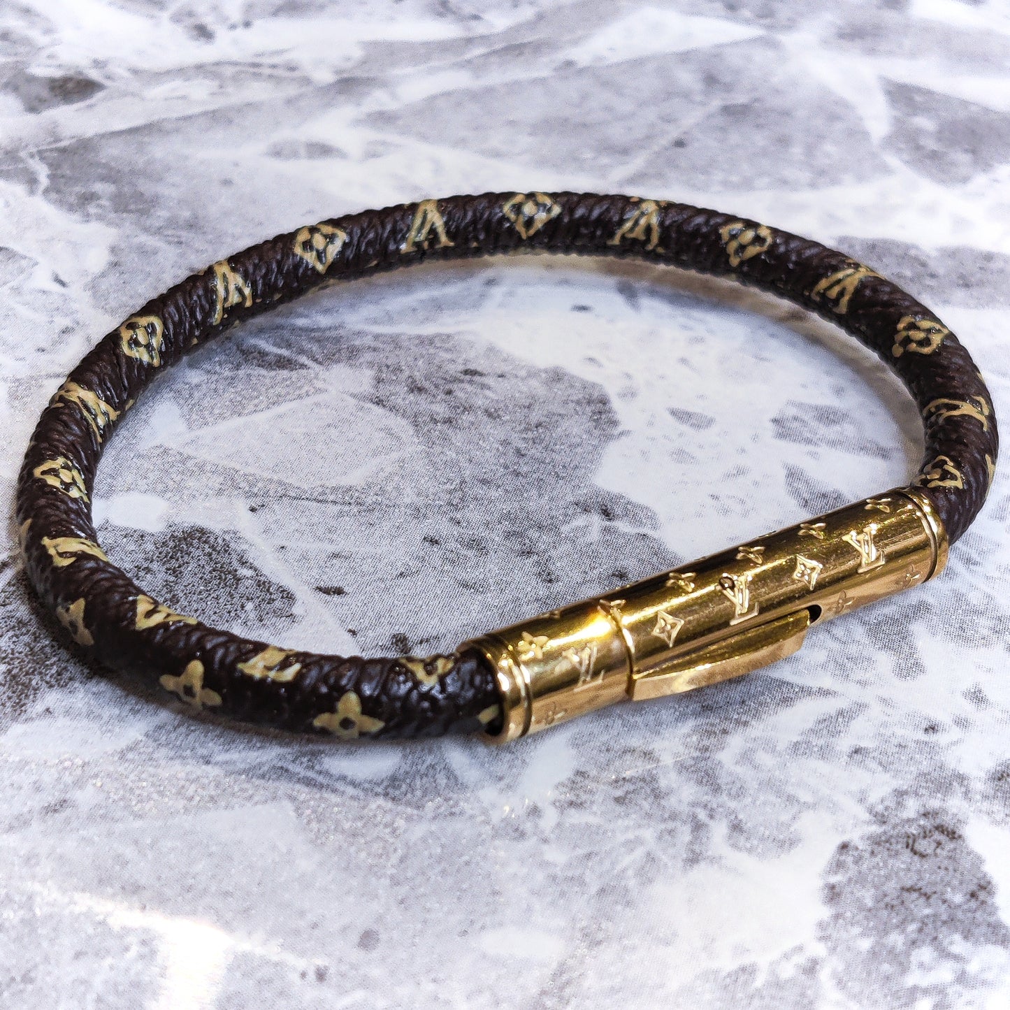 LV Leather Style Bangle